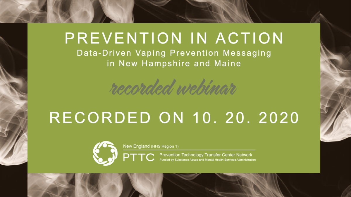 Data-Driven Vaping Prevention Messaging in New Hampshire and Maine