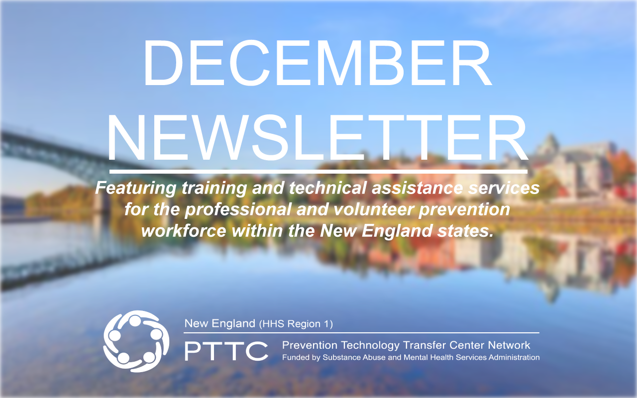 December Newsletter Text over a background of a fall scene