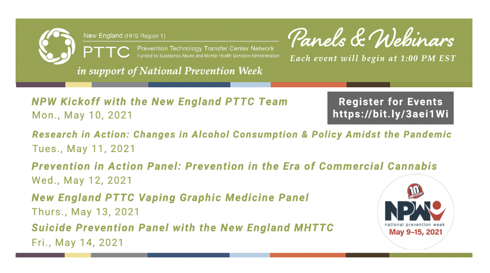 National Prevention Week with the New England PTTC (HHS Region 1)