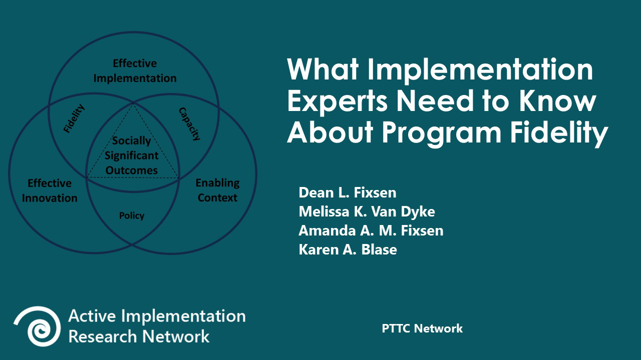 Implementation and Adaptation PTTC Abbreviated Slides