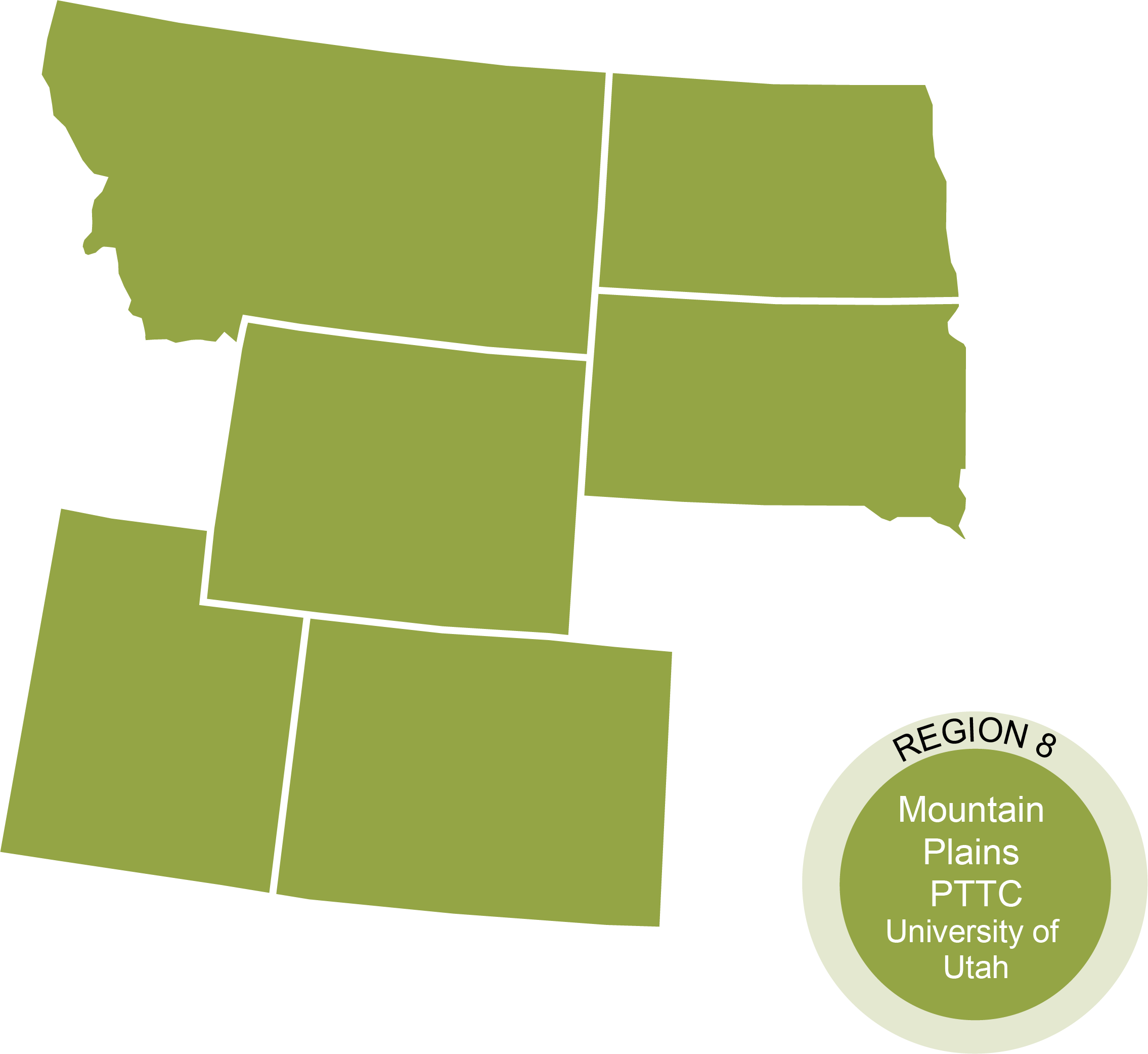 Region 8 green map