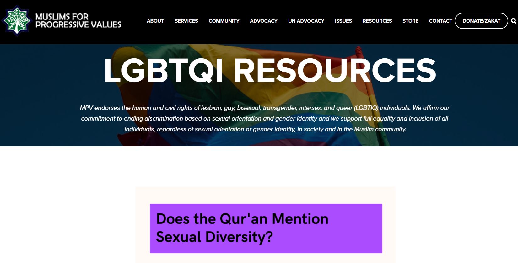 Muslims for Progressive Rights: LGBTQI Resources