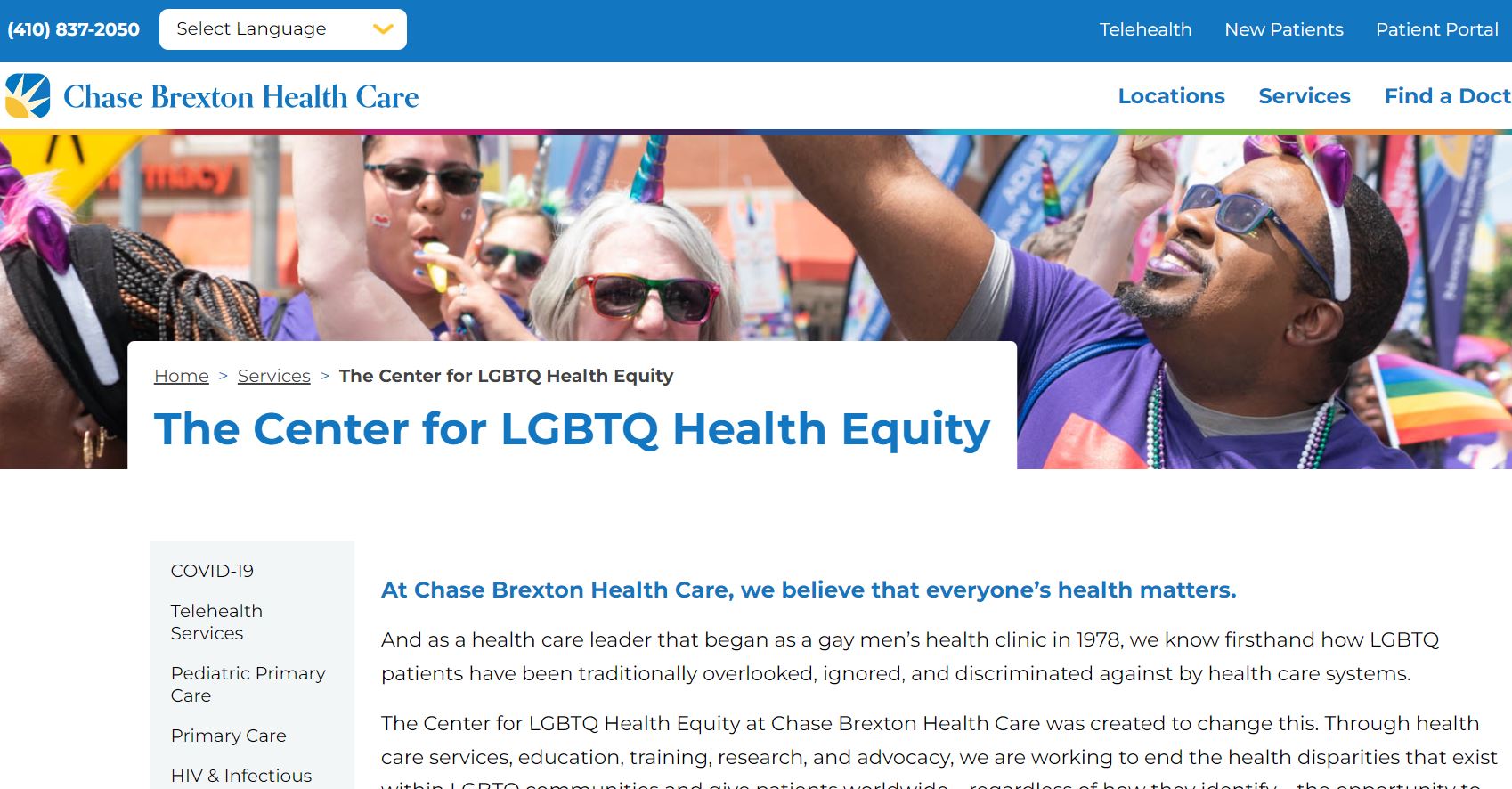 The Center for LGBTQ Health Equity of Chase Brexton Health Care