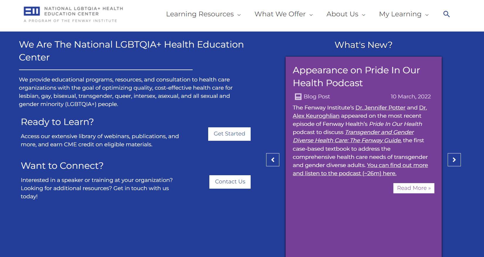The National LGBTQIA+ Health Education Center