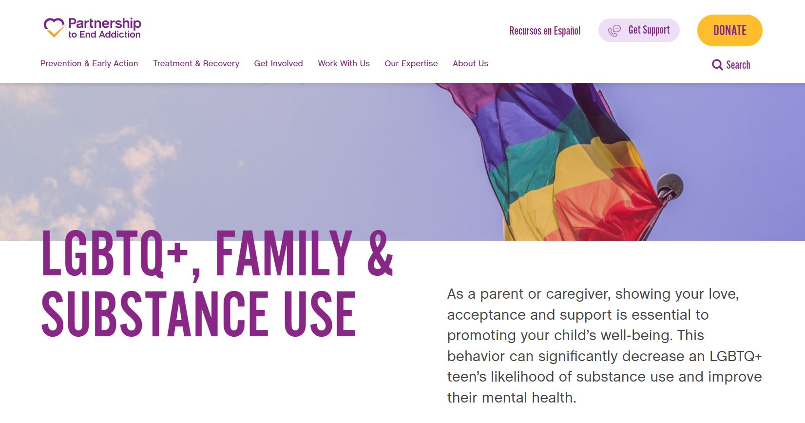 Partnership to End Addiction: Affirming our LGBTQ+ Youth