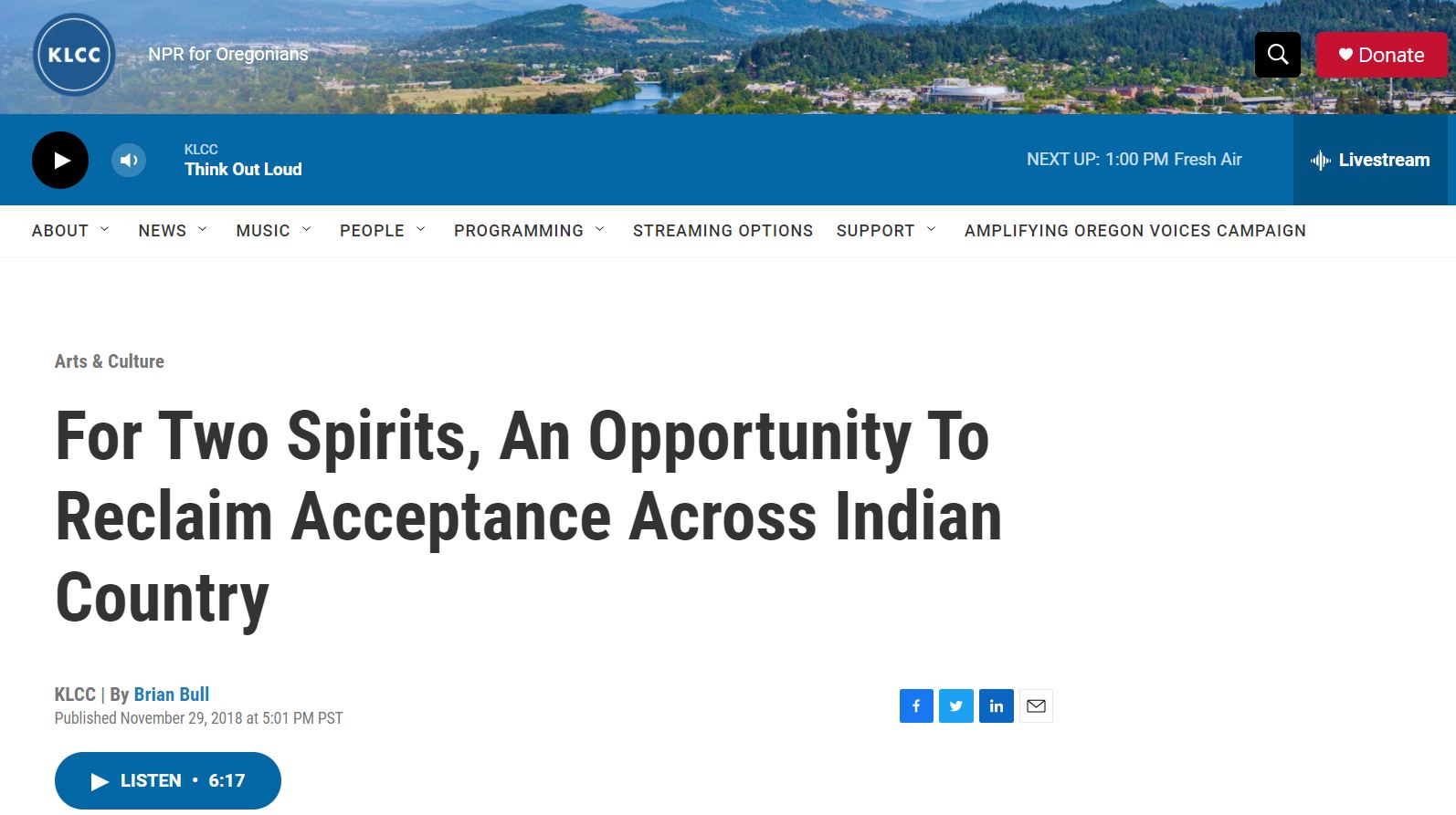 For Two Spirits, An Opportunity To Reclaim Acceptance Across Indian Country