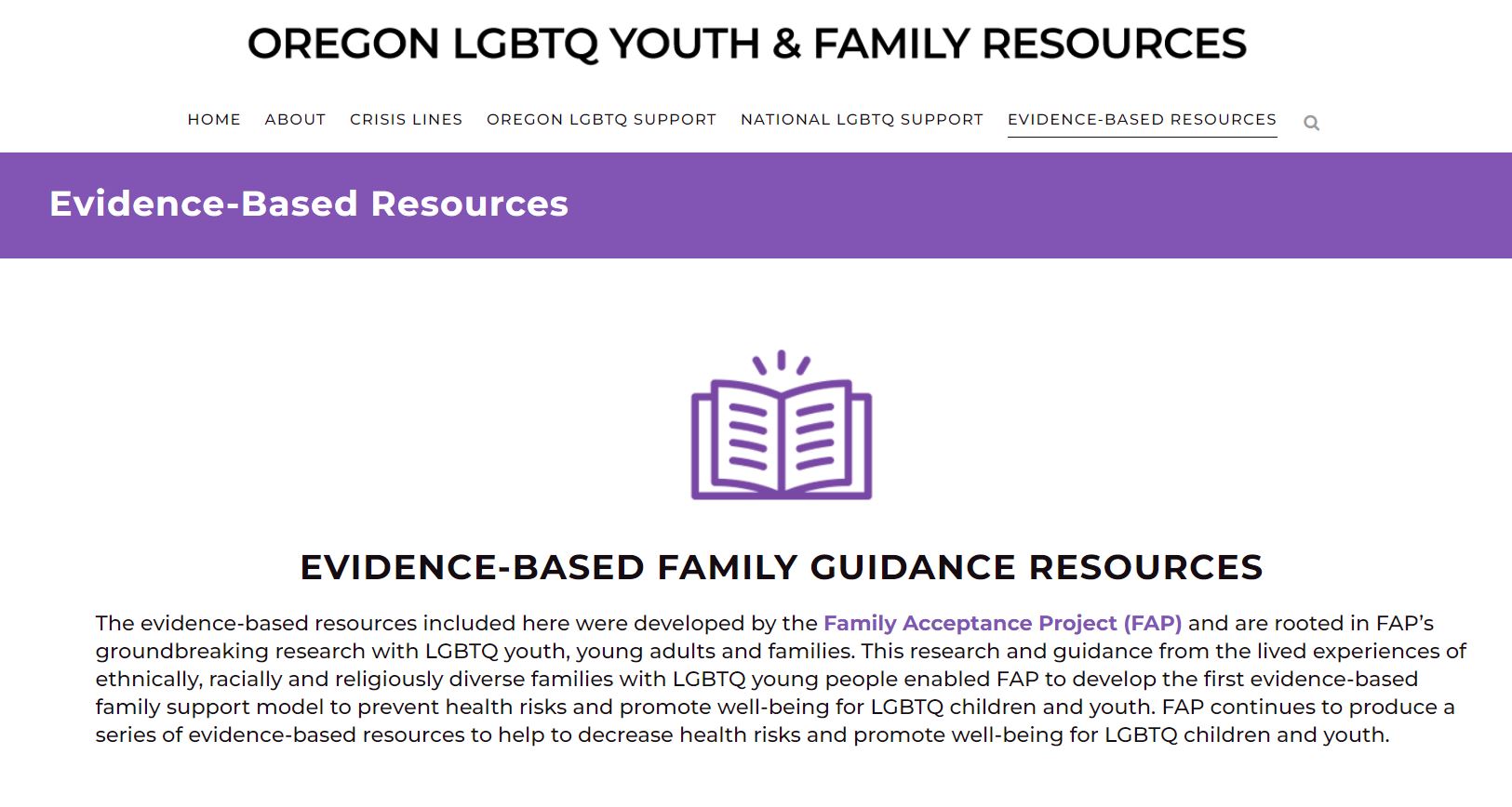Oregon Family Support Network & Family Acceptance Project®