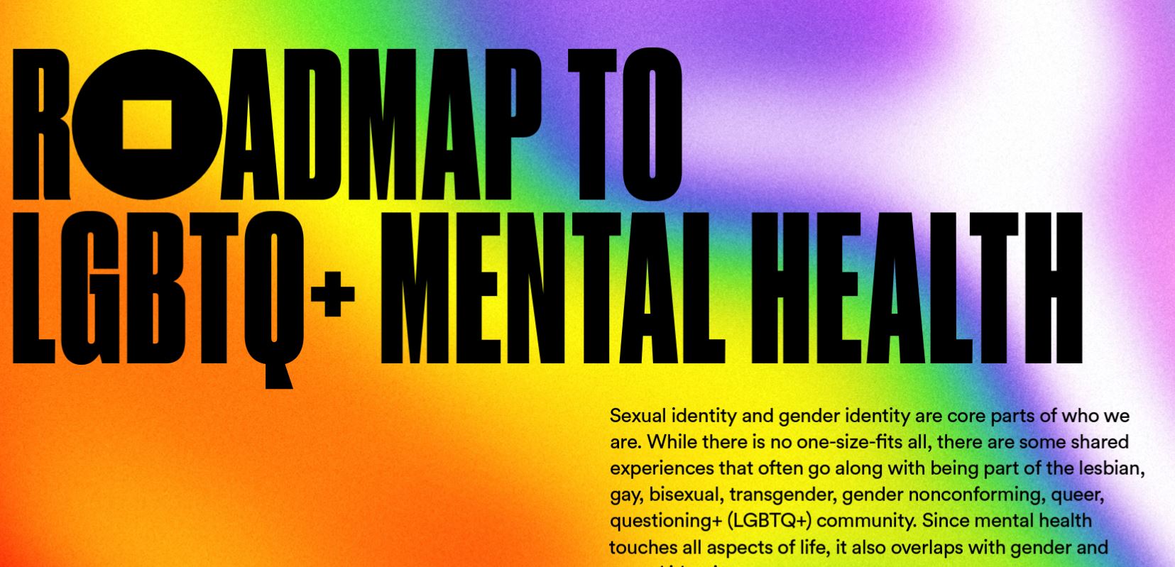 Mental Health Coalition:Roadmap to LGBTQ+ Mental Health