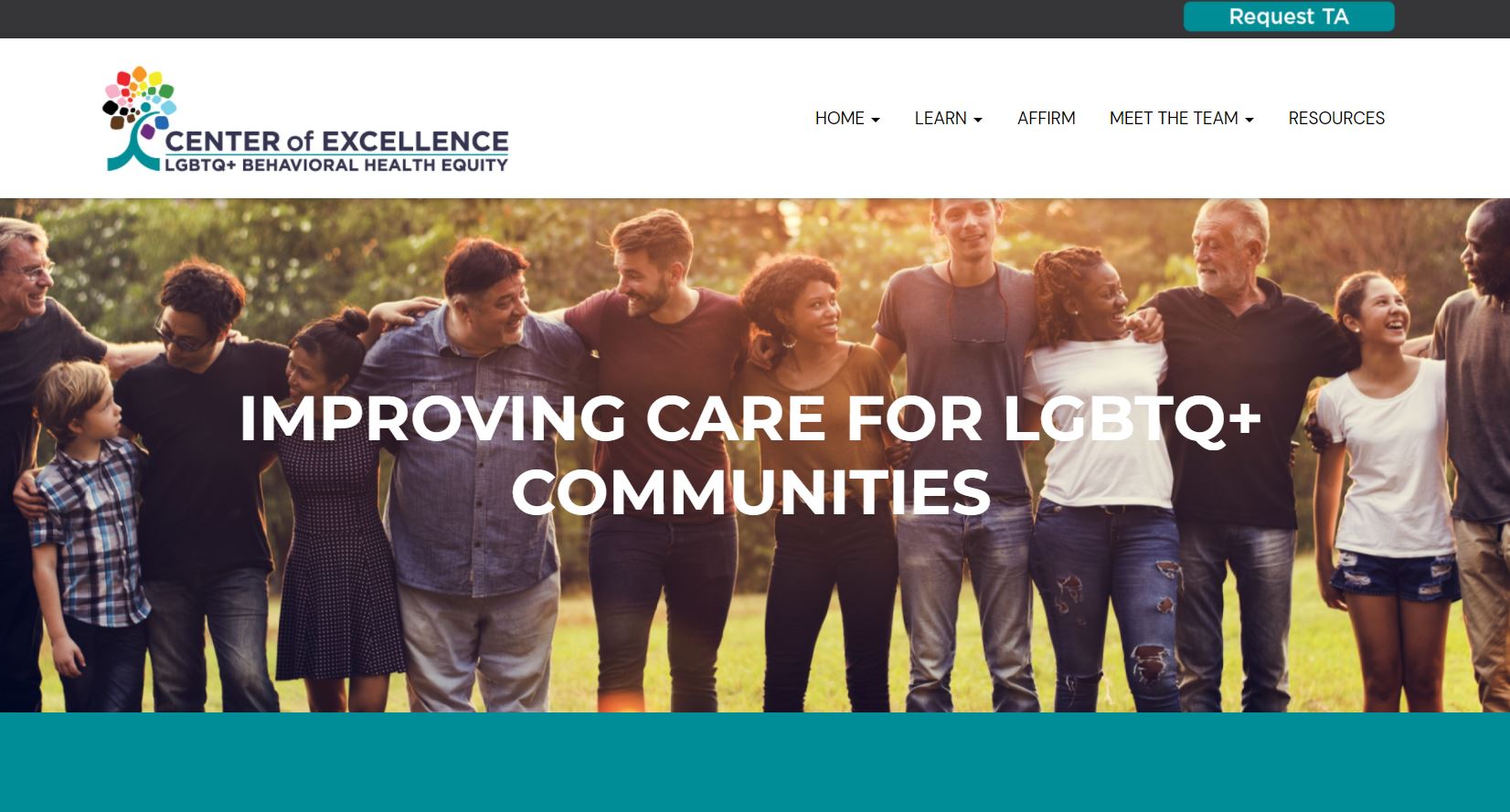 The Center Excellence on LGBTQ+ Behavioral Health Equity