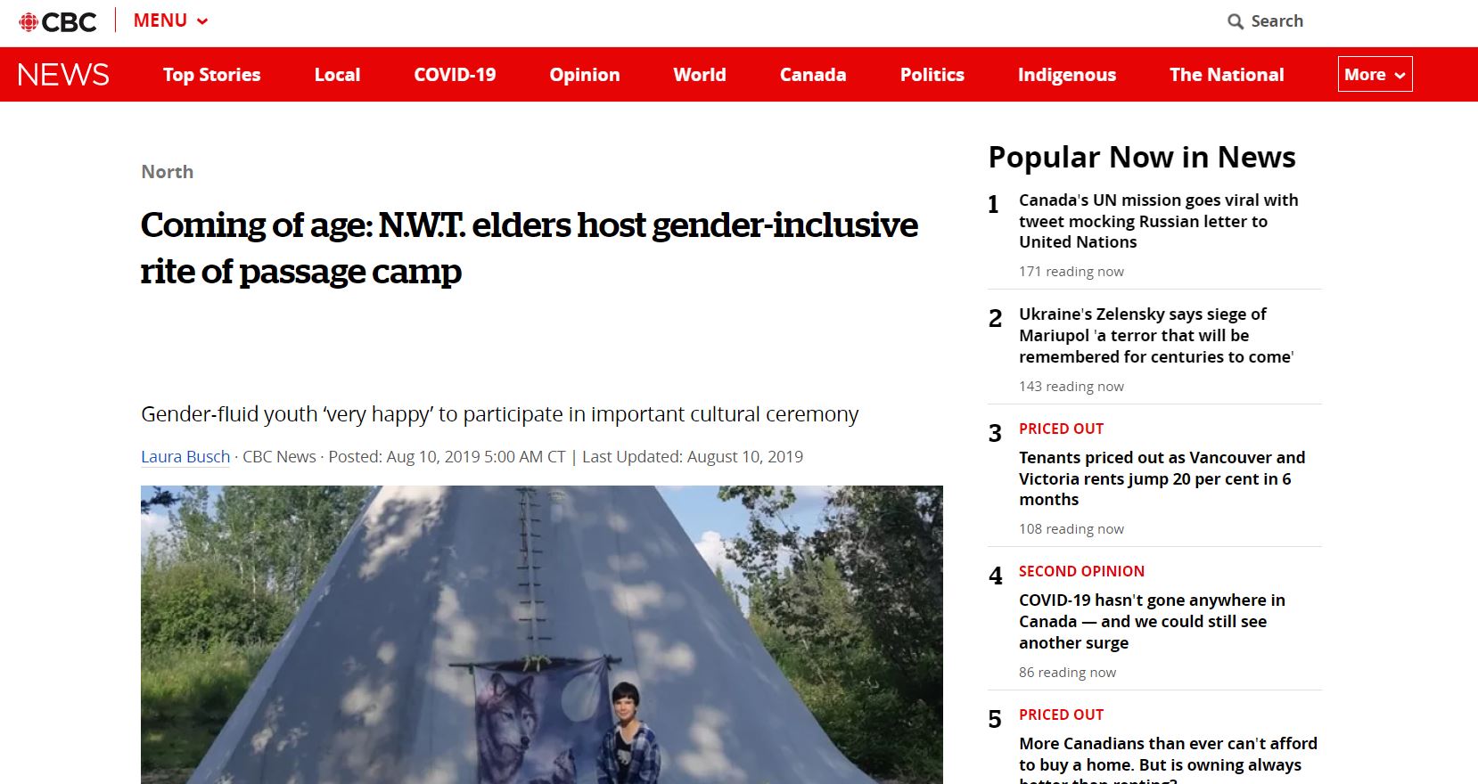 Coming of age: N.W.T. elders host gender-inclusive rite of passage camp
