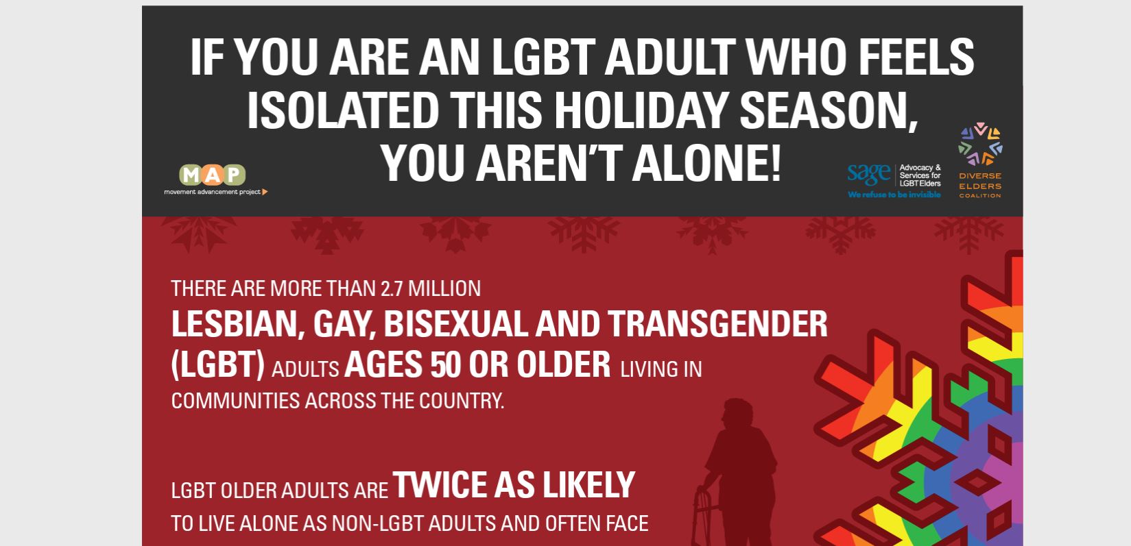 Infographic: LGBT Seniors and Social Isolation (English)