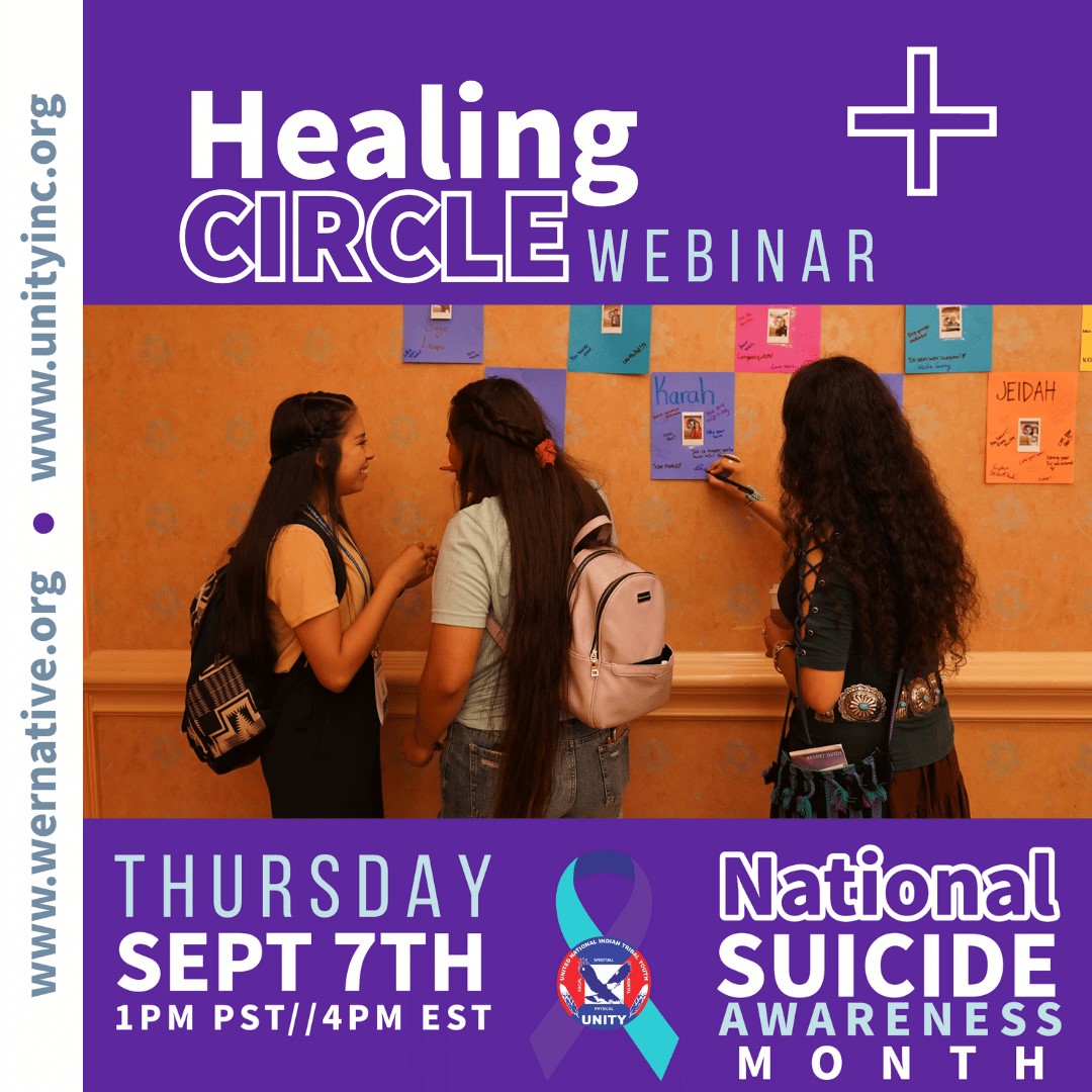Healing Circle Webinar: Suicide Prevention Tools for Native youth