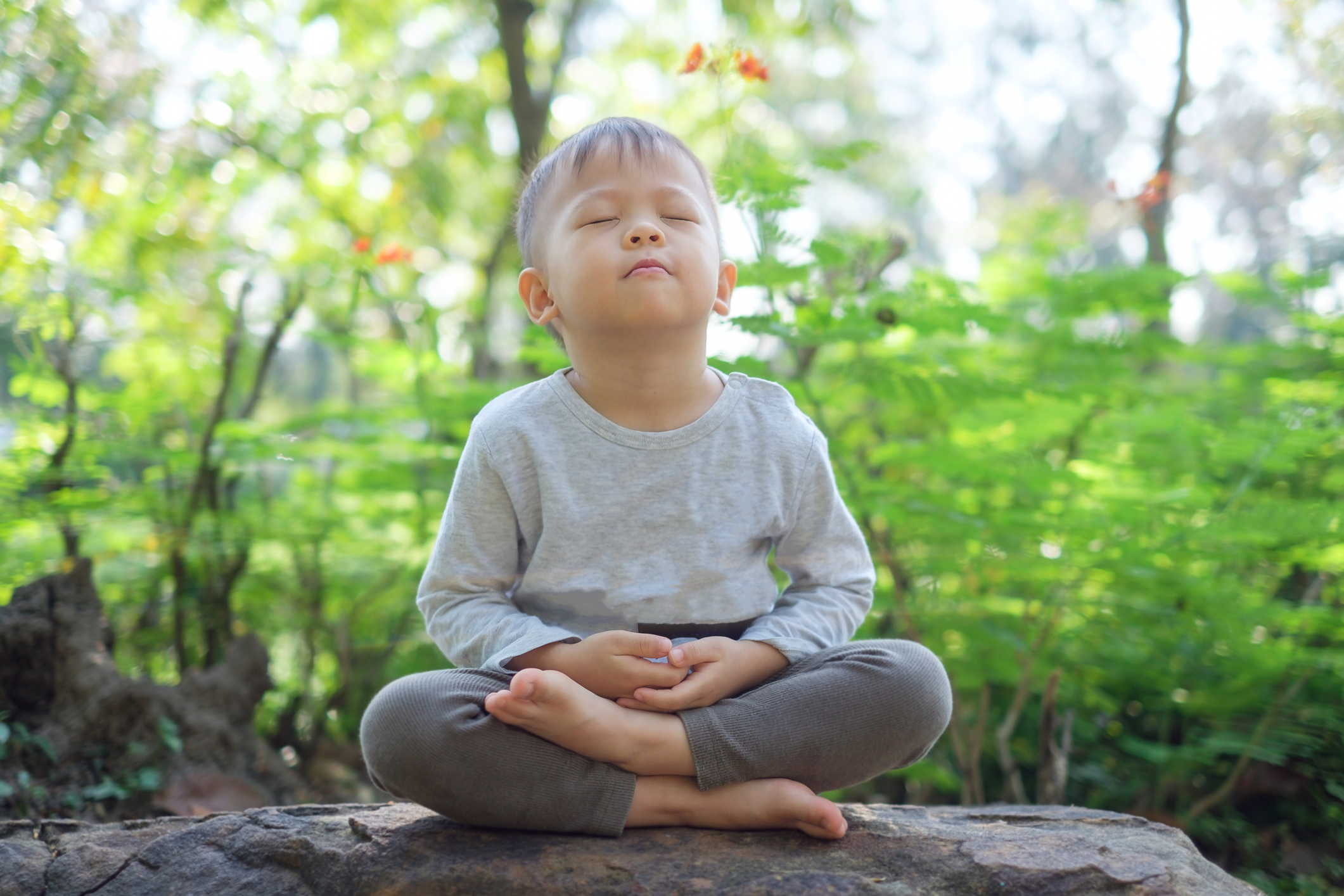 meditating child
